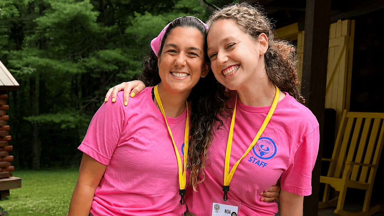 Noa Marx and Megan Cortes smiling together