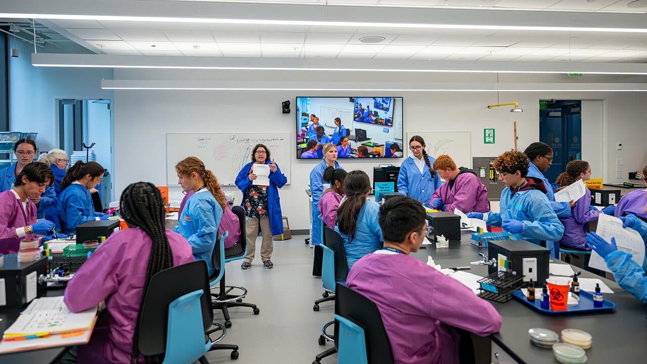 Wide shot of the SITE labs