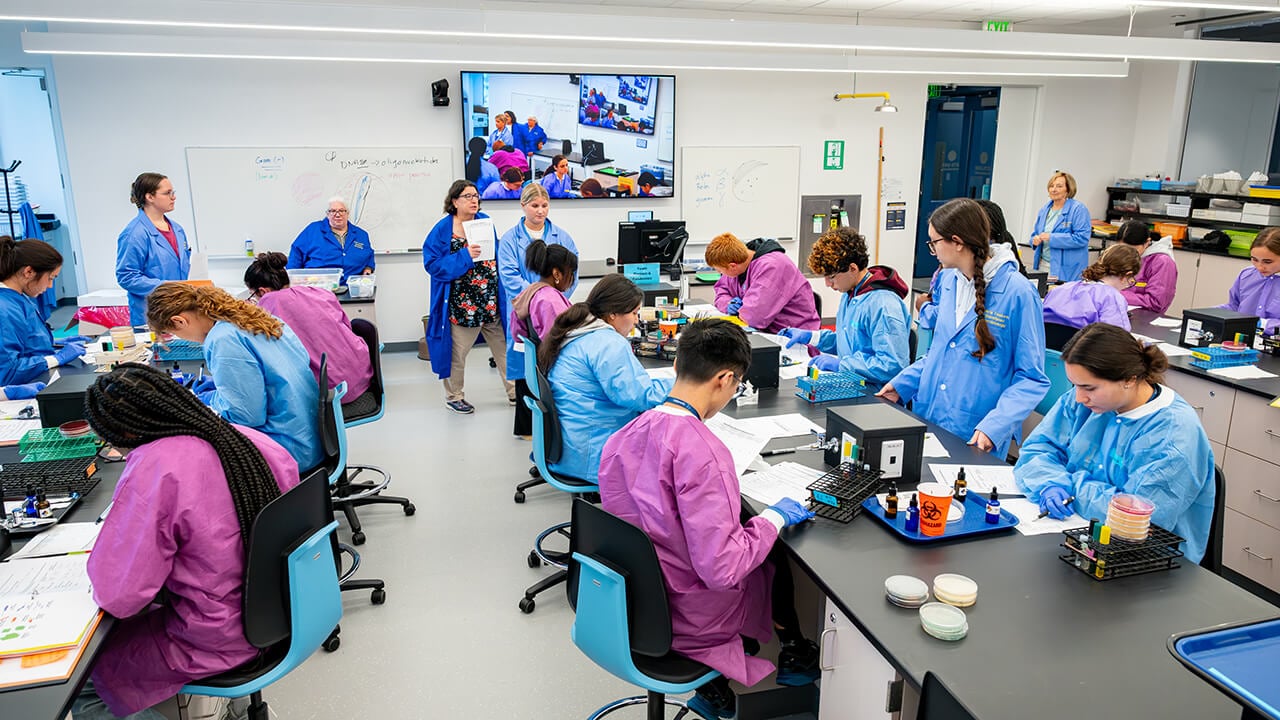 Wide shot of the SITE labs