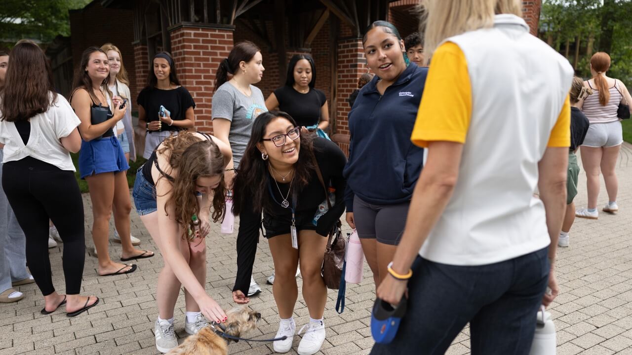 New students pet Tator