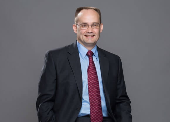 Headshot of Mechanical Engineering Professor Grant Crawford