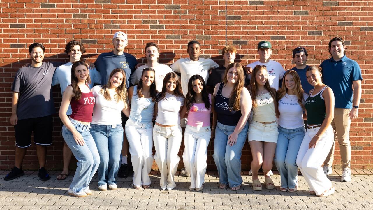 Fraternity and Sorority members excited to talk to potential new members