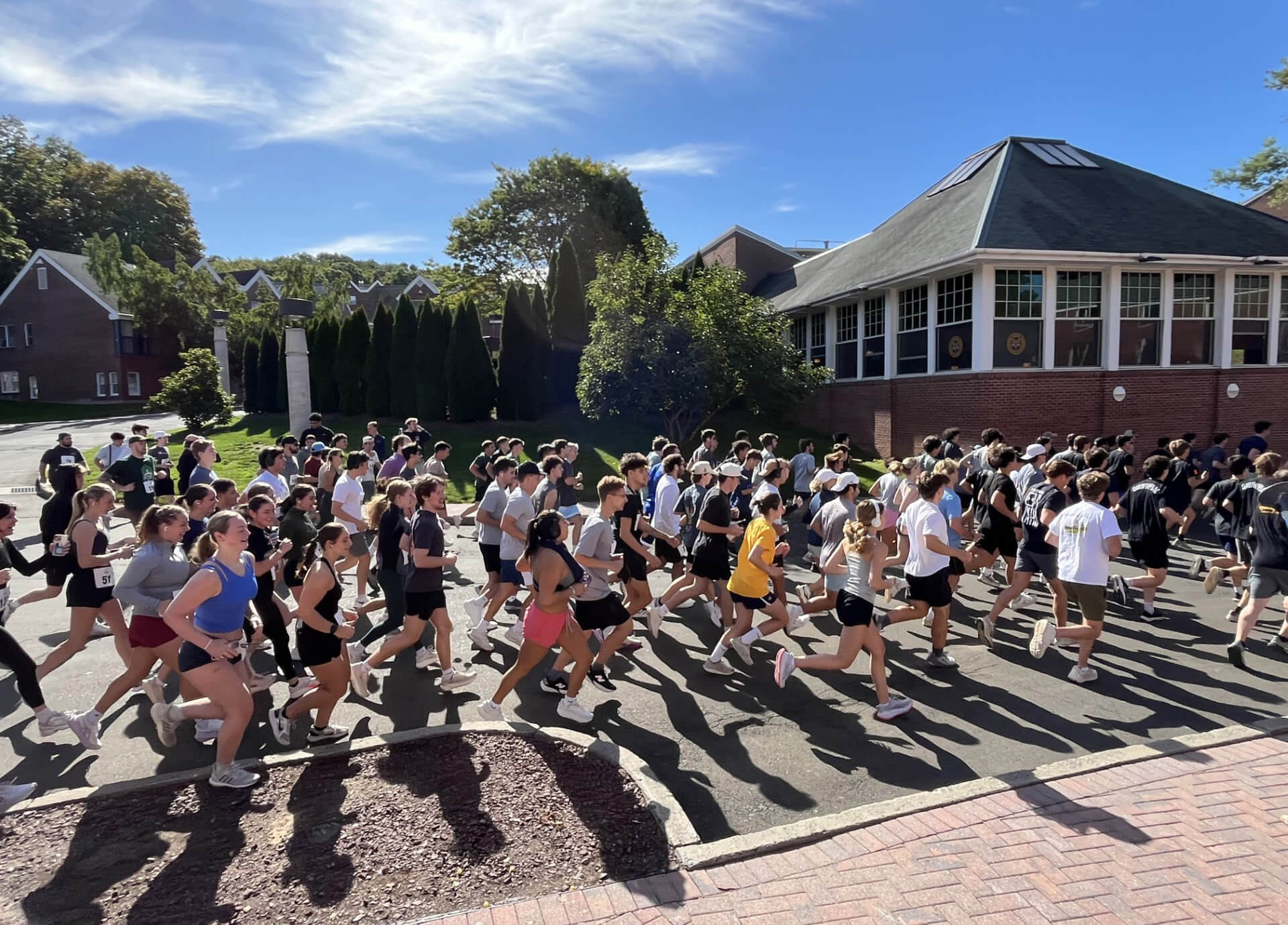 Runners run down Bobcat Way