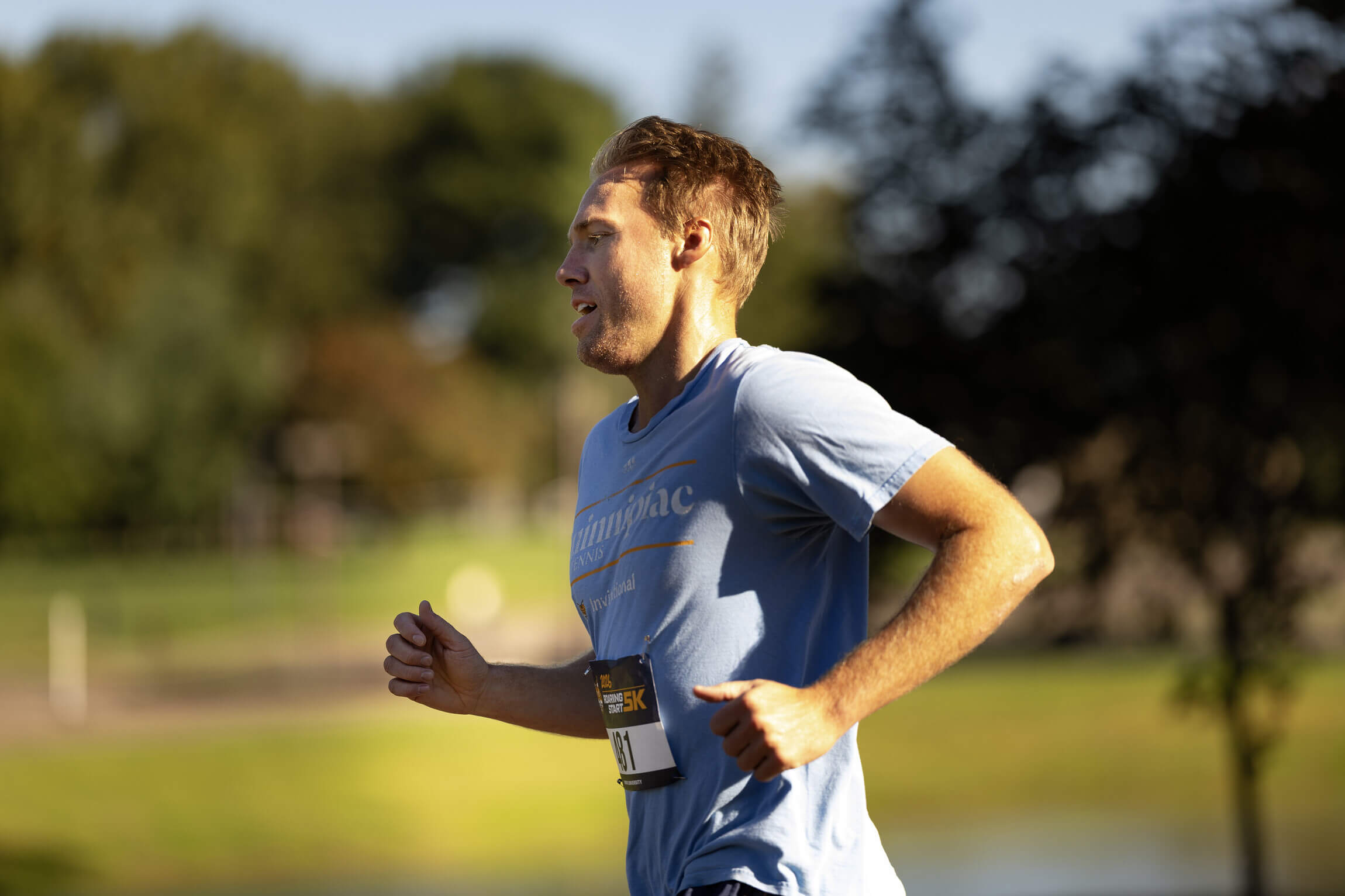 A person running.