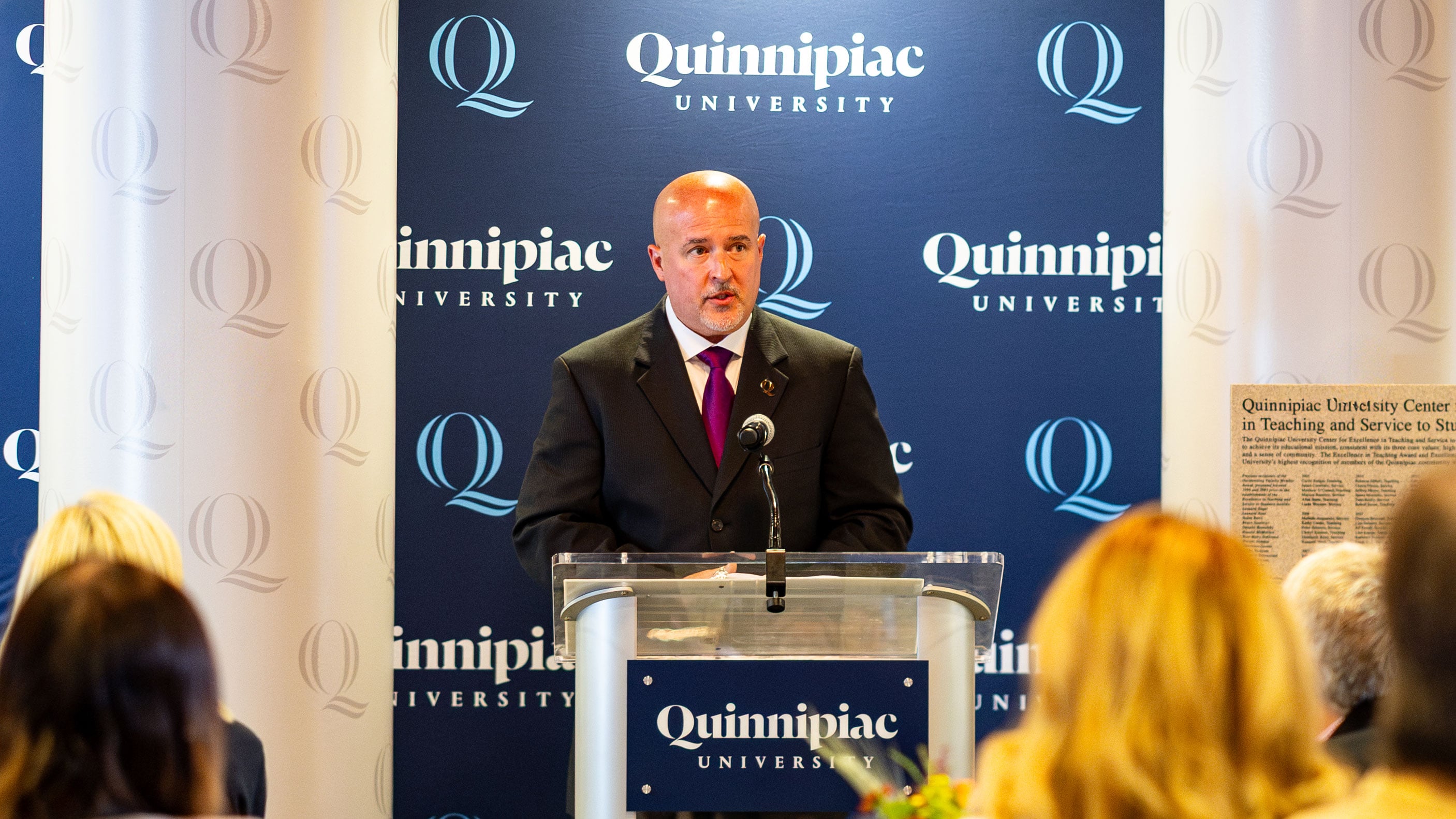 John Jacobi making his speech upon receiving his award.